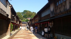 レトロな街並み、東山茶屋街にて