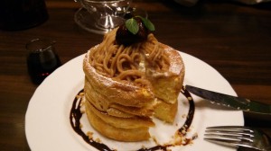 栗のスフレパンケーキ(ダブル)