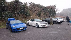 美浜で吹雪！？