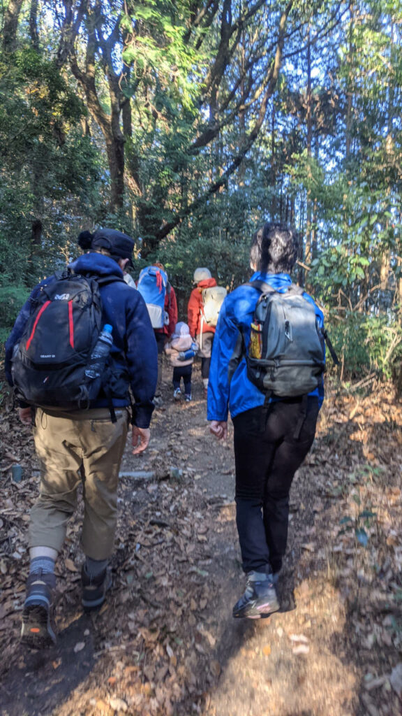 職場の仲間と登山